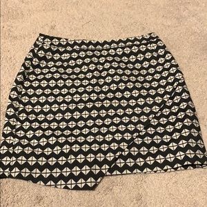 H&M mini skirt- black & white, size 8